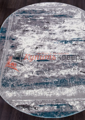 Ковер SATINE S107B — KOYU GREY COKEN / BLUE — Овал Ковер SATINE S107B — KOYU GREY COKEN / BLUE — Овал