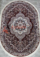 Ковер на пол 7724 OVAL BORDO / KEMIK Ковер на пол 7724 OVAL BORDO / KEMIK