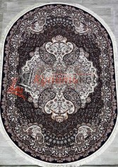 Ковер на пол 7723 OVAL LACIVERT / GUL Ковер на пол 7723 OVAL LACIVERT / GUL