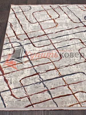Ковер на пол PAMIR 7256A — WHITE / WHITE Ковер на пол PAMIR 7256A — WHITE / WHITE