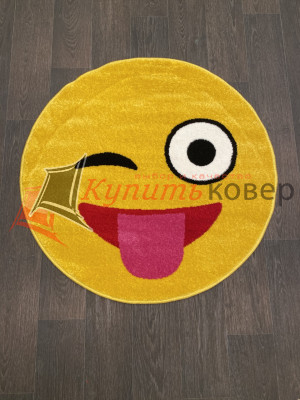 Ковер SMILE NC17 — YELLOW — Круг Ковер SMILE NC17 — YELLOW — Круг