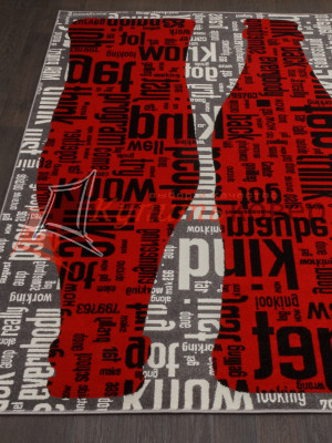 Детский ковер RIO C081 GRAY-RED Детский ковер RIO C081 GRAY-RED