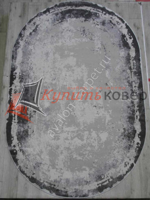 Ковер Rimma Lux 36897J OVAL L.GREY / GREY Ковер Rimma Lux 36897J OVAL L.GREY / GREY