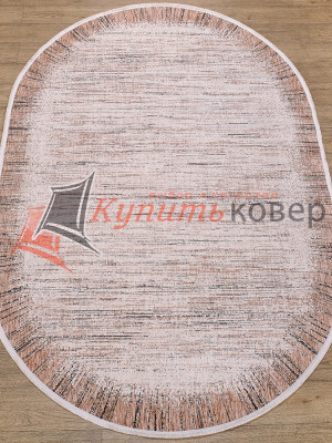 Ковер Flat B717D цвет P_BEIGE / P_D_BEIGE овал Ковер Flat B717D цвет P_BEIGE / P_D_BEIGE овал