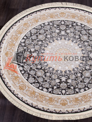 Ковер FARSI 1200 G142 — DARK GRAY — Круг Ковер FARSI 1200 G142 — DARK GRAY — Круг