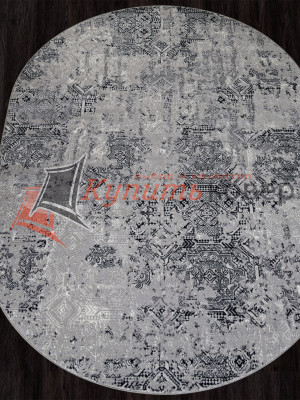 Ковер PALERMO F281 — DARK GRAY — Овал Ковер PALERMO F281 — DARK GRAY — Овал