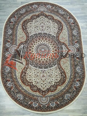 Ковер Marokand 7705 OVAL BEYAZ / LACIVERT Ковер Marokand 7705 OVAL BEYAZ / LACIVERT
