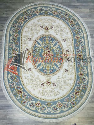 Ковер LARA 25204a blue blue oval Ковер LARA 25204a blue blue oval