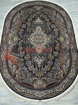 Ковер Abrishim 20346J OVAL NAVY / NAVY oval Ковер Abrishim 20346J OVAL NAVY / NAVY oval