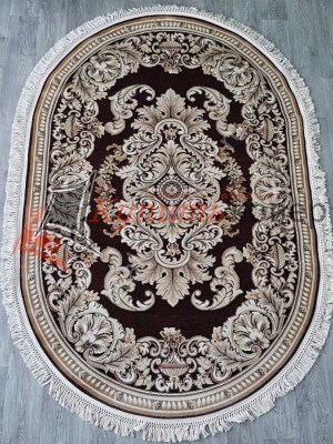 Ковер Elena 3002KA OVAL D.BROWN / D.BROWN oval Ковер Elena 3002KA OVAL D.BROWN / D.BROWN oval