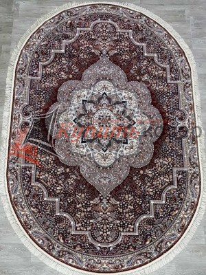 Ковер на пол 7724 OVAL BORDO / KEMIK Ковер на пол 7724 OVAL BORDO / KEMIK
