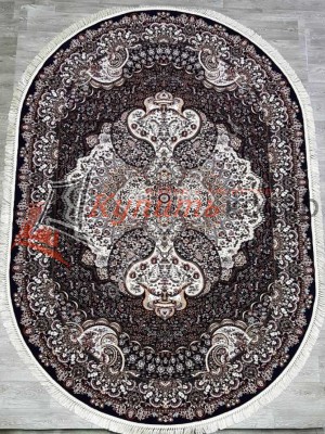 Ковер на пол 7723 OVAL LACIVERT / GUL Ковер на пол 7723 OVAL LACIVERT / GUL