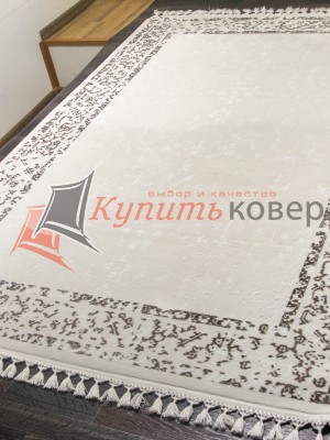 Ковер HUNKAR 07856a-brown-white Ковер HUNKAR 07856a-brown-white