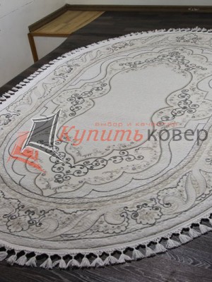 Ковер HUNKAR 08075g grey-grey-oval Ковер HUNKAR 08075g grey-grey-oval