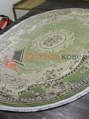 Ковер на пол NAPOLI 9006C — GREEN / GREEN OVAL Ковер на пол NAPOLI 9006C — GREEN / GREEN OVAL