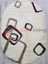 Ковер 36385X OVAL WHITE / BEIGE Ковер 36385X OVAL WHITE / BEIGE
