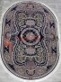 Ковер на пол 7733 OVAL LACIVERT / LACIVERT Ковер на пол 7733 OVAL LACIVERT / LACIVERT