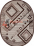 Ковер GAVANA D188 — BEIGE — Овал Ковер GAVANA D188 — BEIGE — Овал