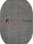 Ковер Однотонный SOFIA T600 — GRAY — Овал Ковер Однотонный SOFIA T600 — GRAY — Овал